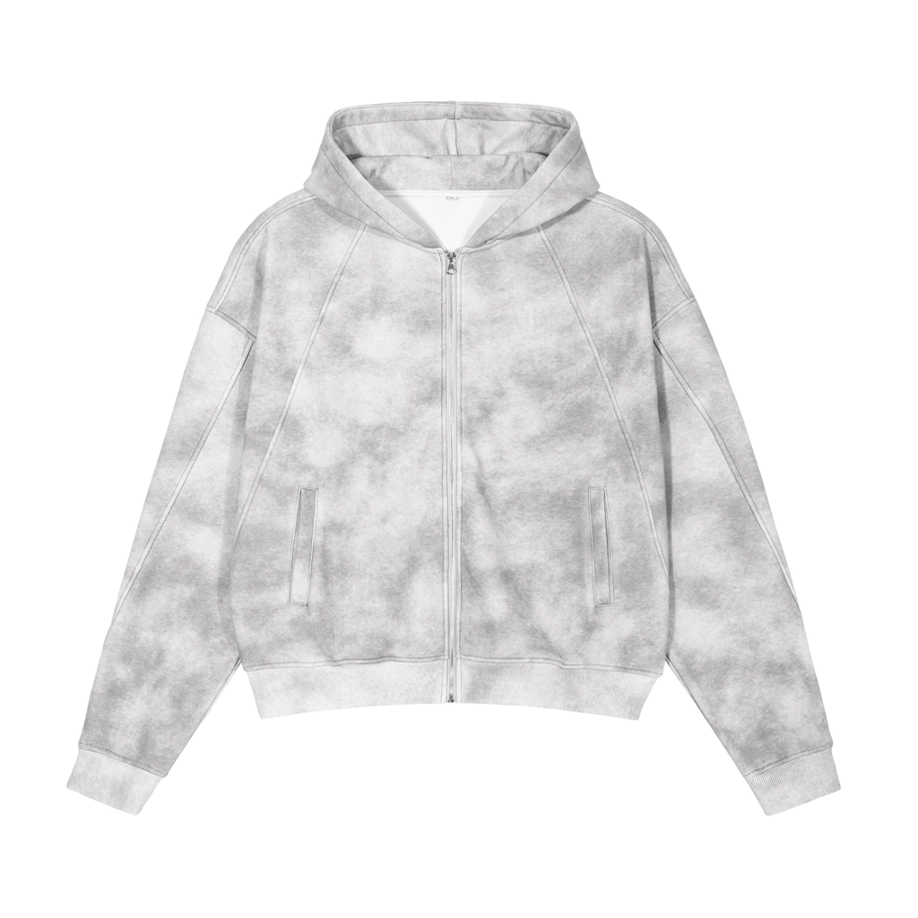 DIRTY WASH ZIP HOODIE