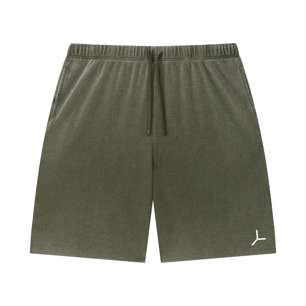 SUN FADE WAFFLE RAW-HEM SHORT