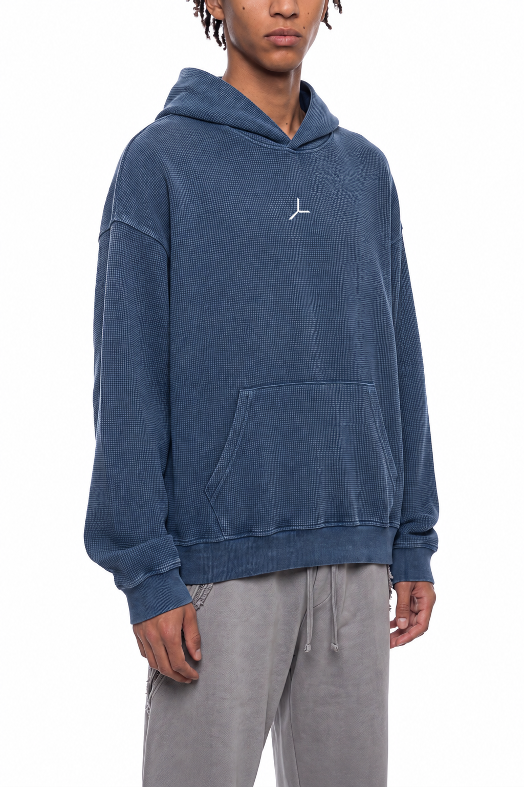 VINTAGE WASH WAFFLE HOODIE