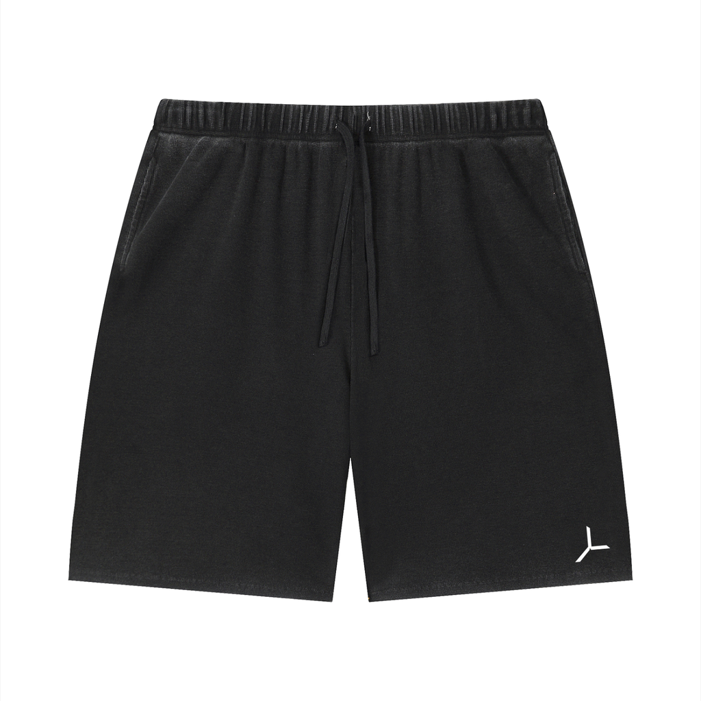 SUN FADE WAFFLE RAW-HEM SHORT