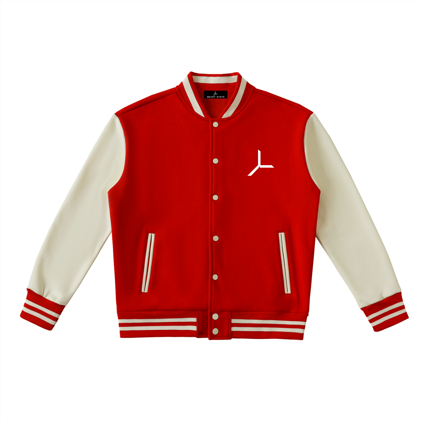 TWO-TONE VARSITY JACKET