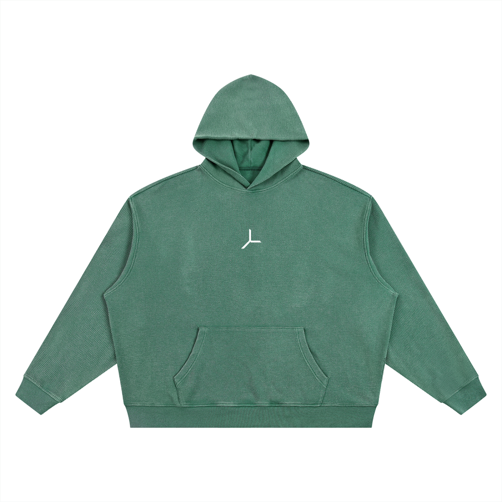 VINTAGE WASH WAFFLE HOODIE