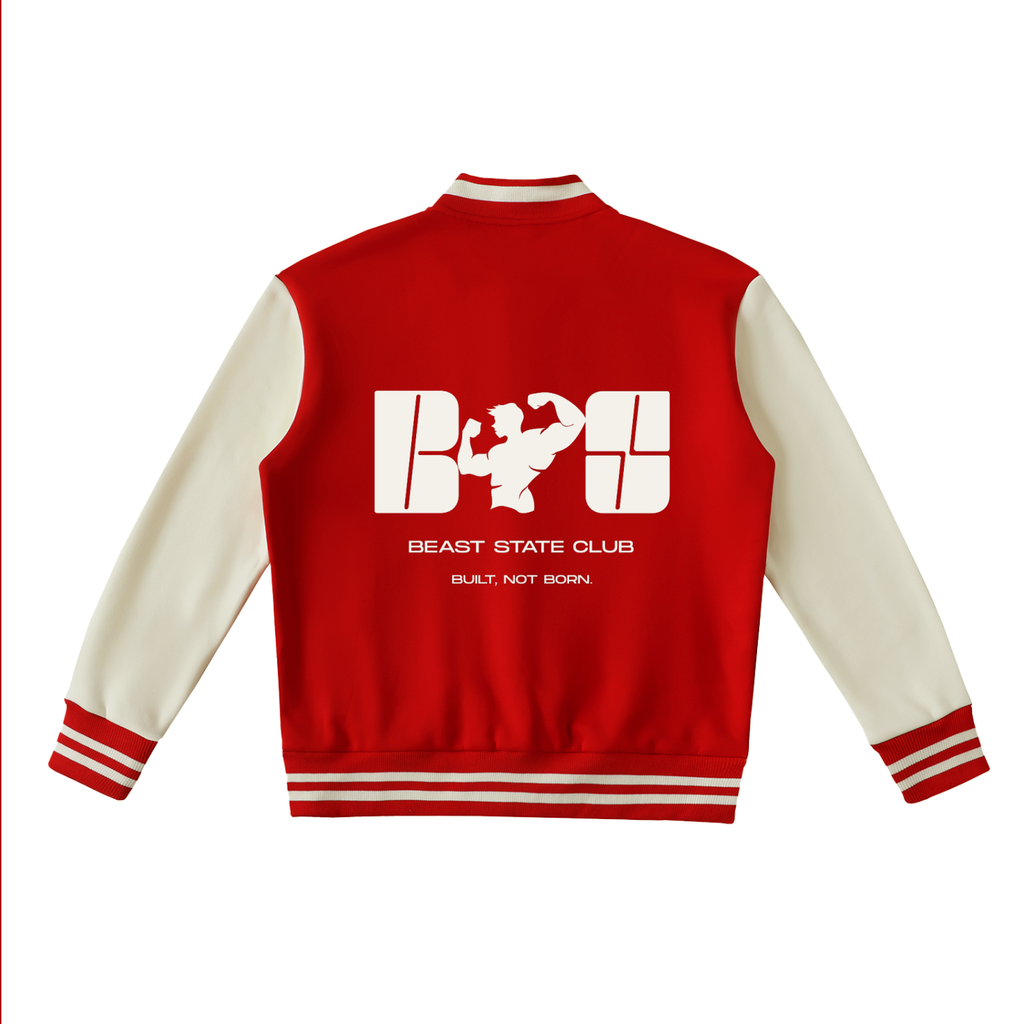 TWO-TONE VARSITY JACKET