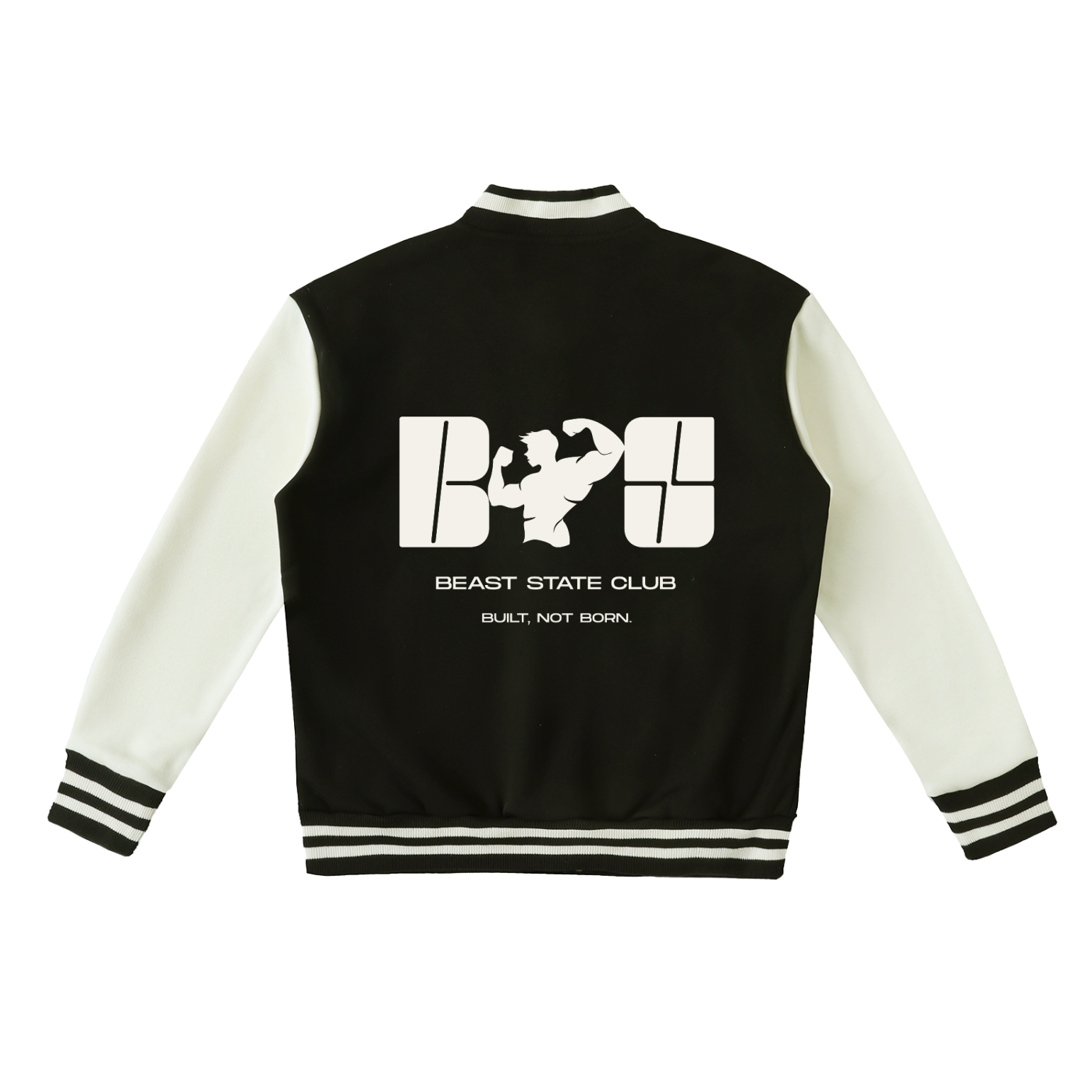 TWO-TONE VARSITY JACKET