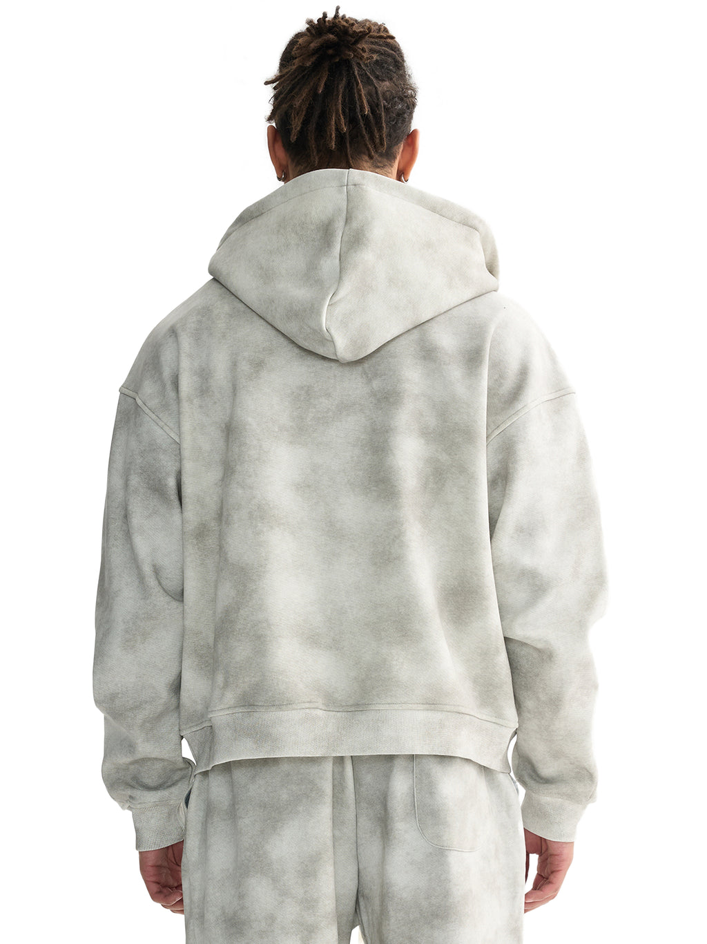 DIRTY WASH ZIP HOODIE